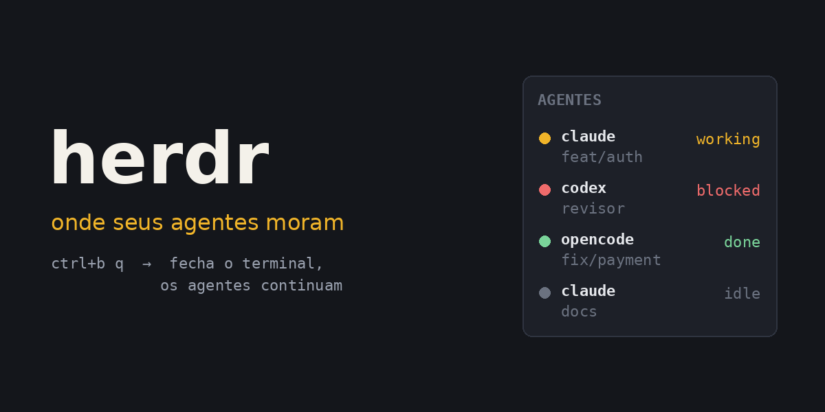 Herdr, the runtime for coding agents